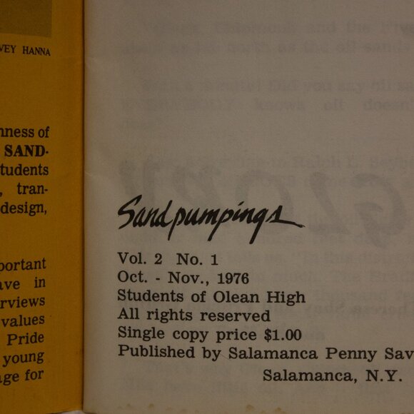 Vintage Sand Pumpings Magazine Published by Students of Olean High School - Picture 7 of 12